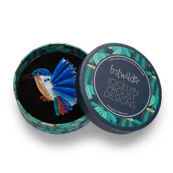 Kyrie Kingfisher Brooch^Erstwilder