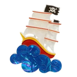 La Concorde Pirate Ship Brooch^Erstwilder Hot