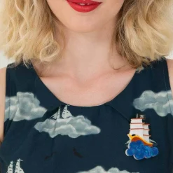 La Concorde Pirate Ship Brooch^Erstwilder Hot