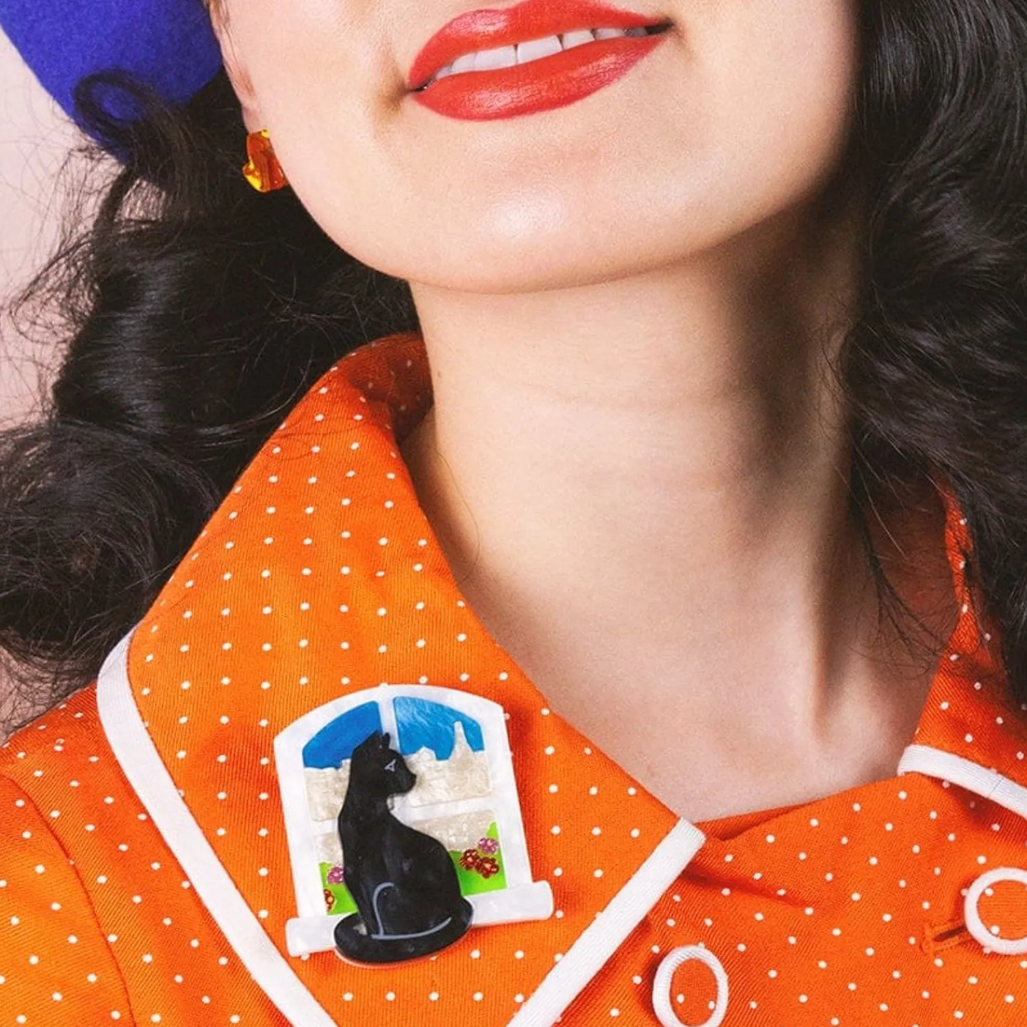 Le Chat Le Reveur Brooch^Erstwilder Online