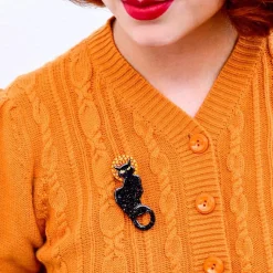 Le Chat Noir Brooch^Erstwilder Discount