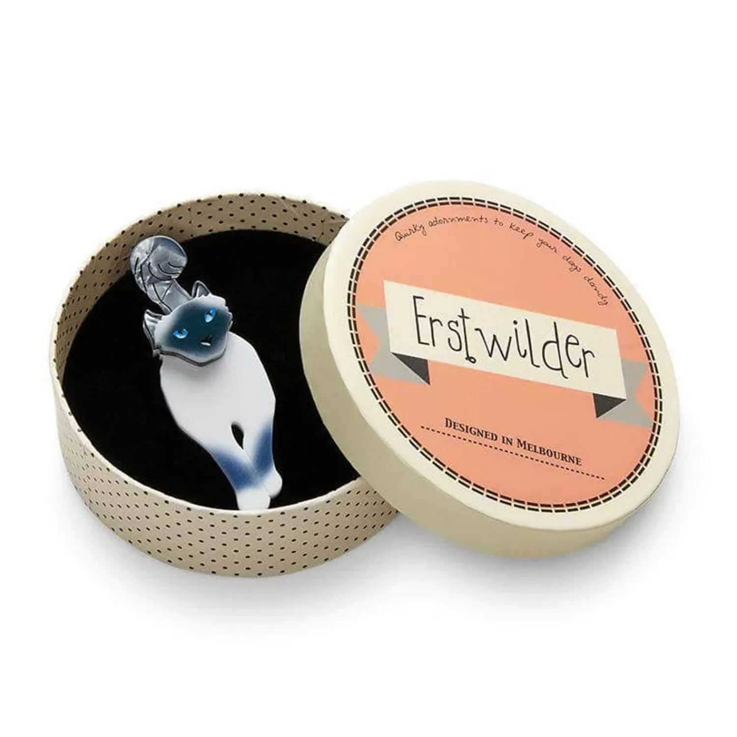 Lena The Blue Eyed Birman Cat Brooch^Erstwilder Best