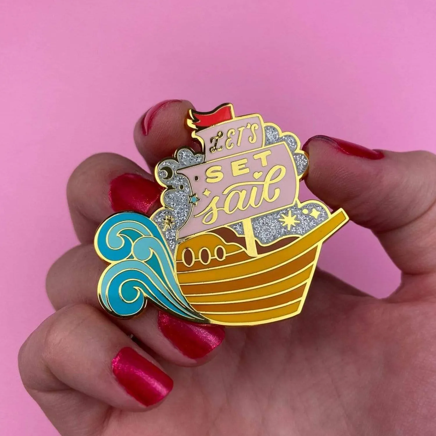 Let'S Set Sail Enamel Pin^Erstwilder Hot
