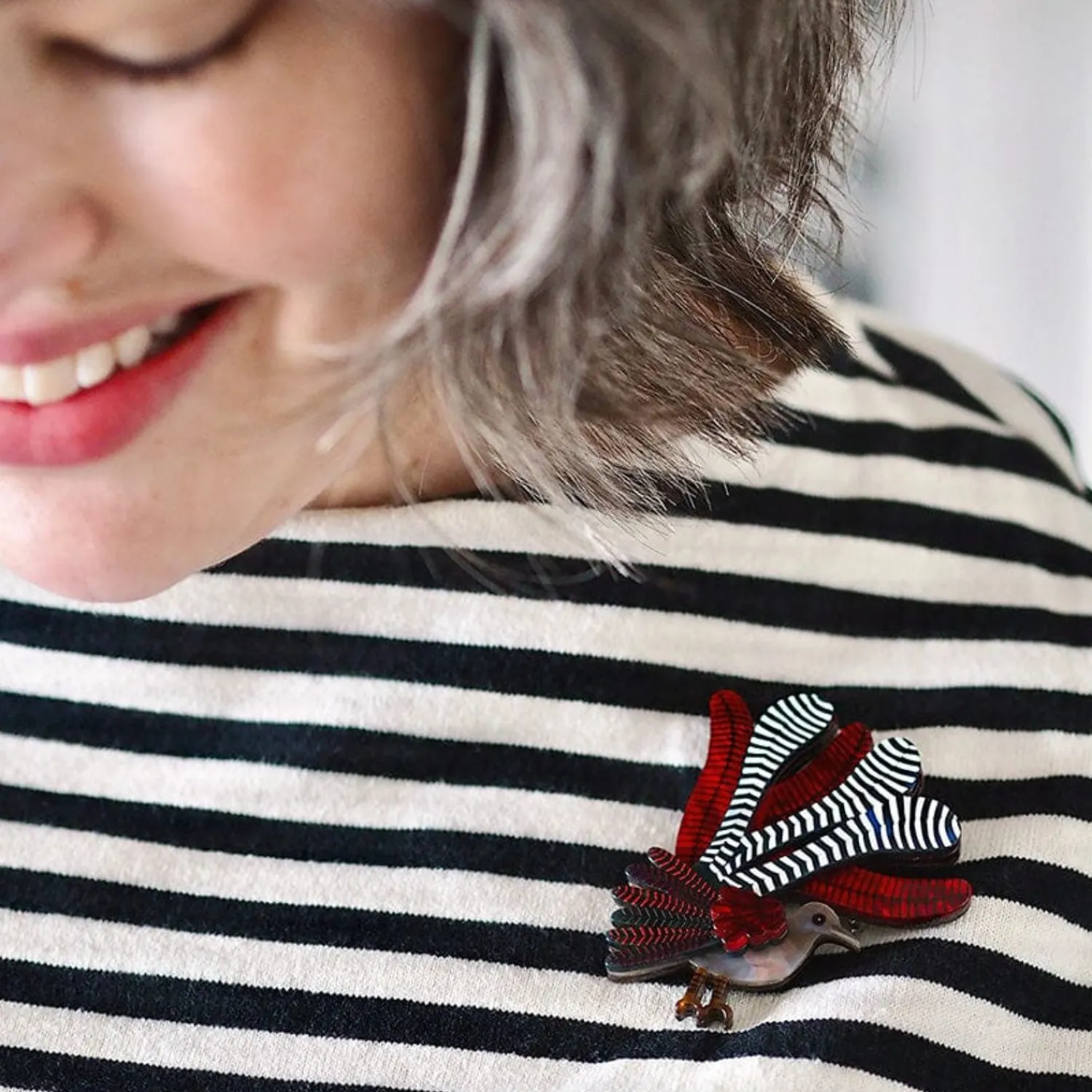 Lilly Lyre Bird Brooch^Erstwilder Clearance