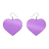 Love Heart Mirror Drop Earrings - Purple^Erstwilder New