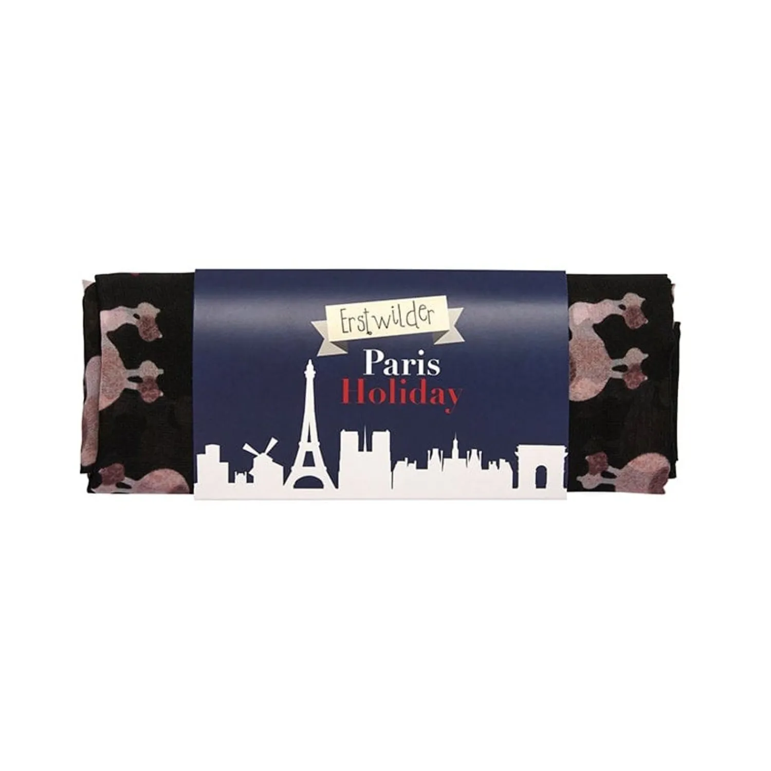 Madame Caniche Large Neck Scarf - Black^Erstwilder Clearance