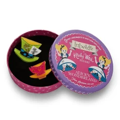 Mad Hatter'S Tea Party Double Brooch^Erstwilder Best