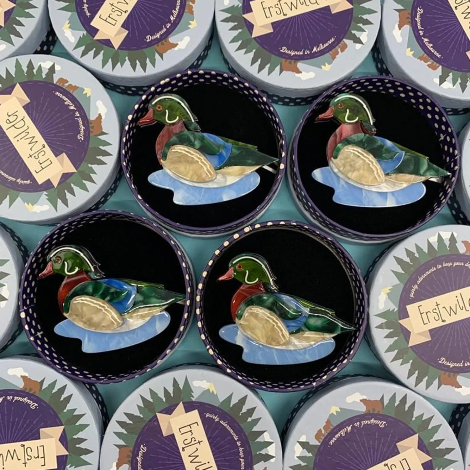 Mallard Ballard Brooch^Erstwilder Outlet