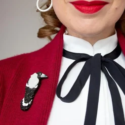 Marjorie Magpie Brooch^Erstwilder Hot