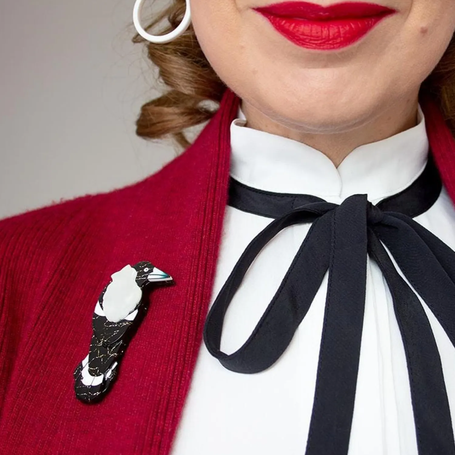 Marjorie Magpie Brooch^Erstwilder Hot