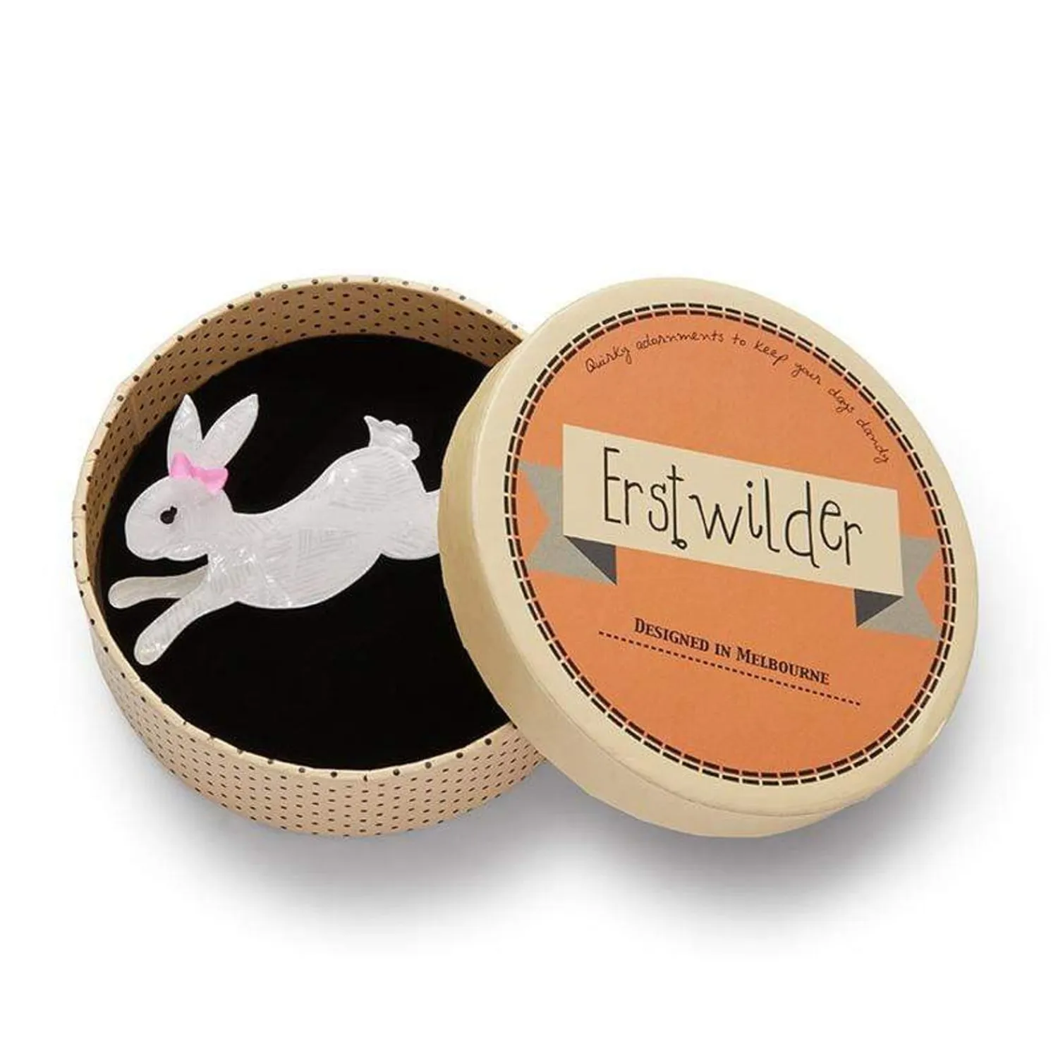 Marshmallow Rabbit Brooch^Erstwilder New