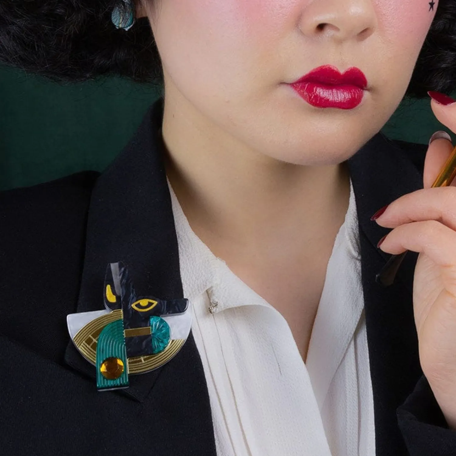 Master Of Secrets Anubis Brooch^Erstwilder