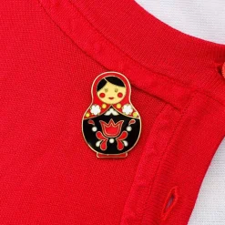 Matryoshka Memories Large Enamel Pin^Erstwilder Discount