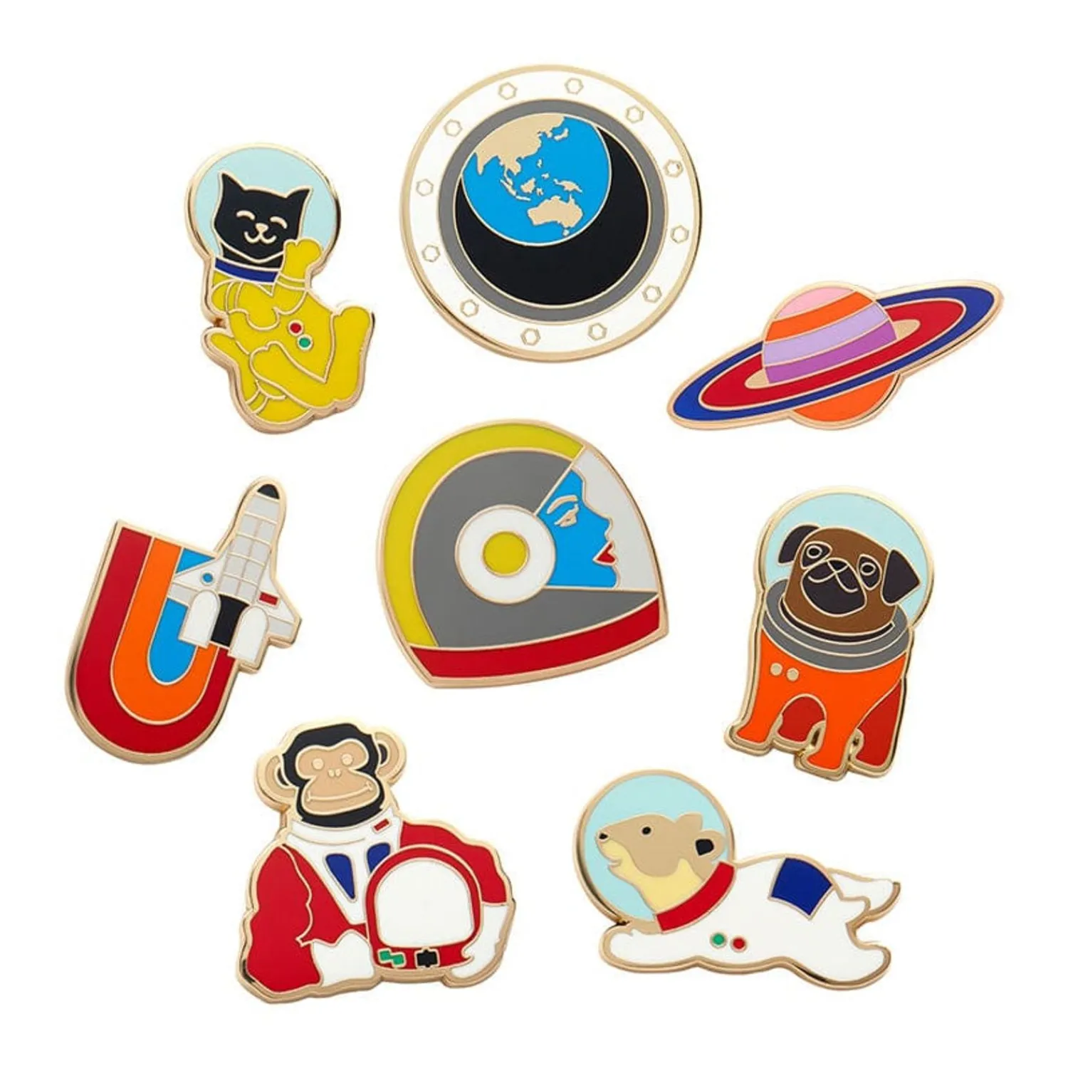 Mission To The Moon Enamel Pin Pack - 8 Piece^Erstwilder Sale