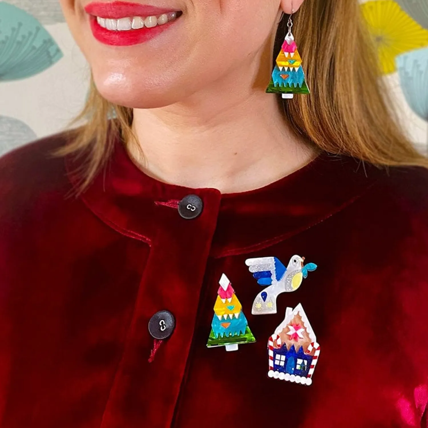 Modern Holiday Mystery Mini Brooch - 3 Pack^Erstwilder Sale
