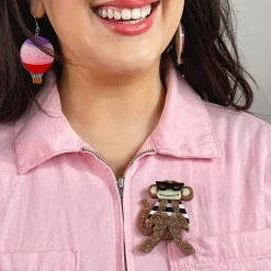 Moe The Monkey Lover Brooch^Erstwilder