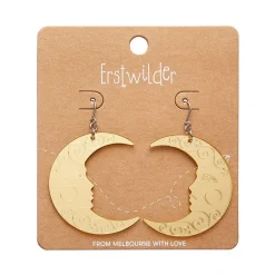 Moon Mirror Drop Earrings - Gold^Erstwilder Discount
