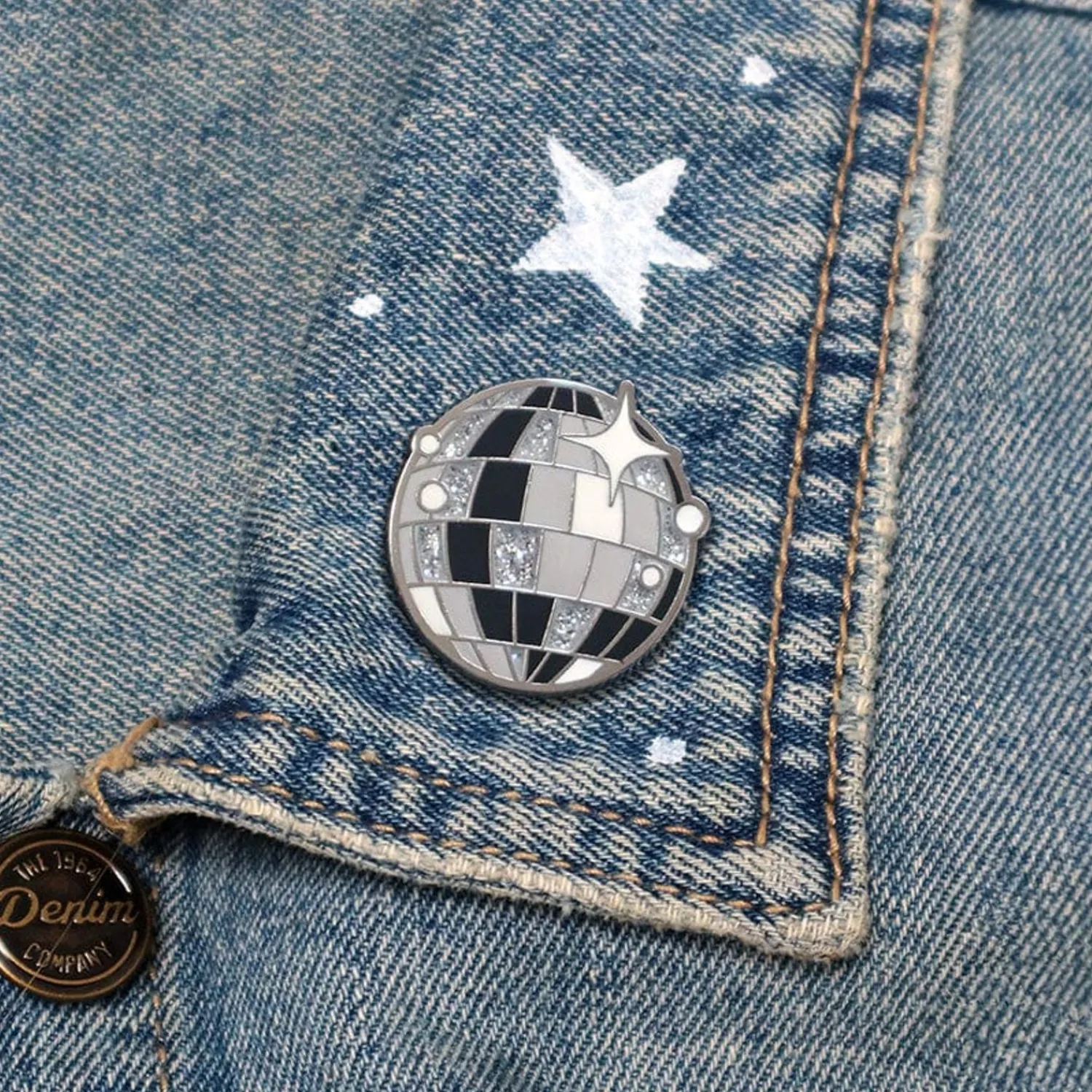 Mosaic Mirror Enamel Pin^Erstwilder Hot
