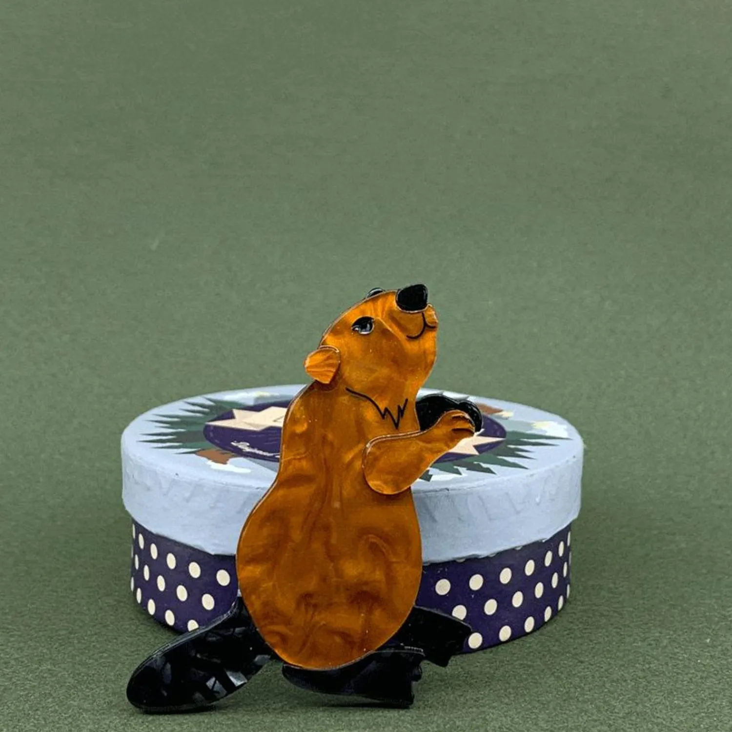 Mr. Beaver'S Bark Brooch^Erstwilder Outlet