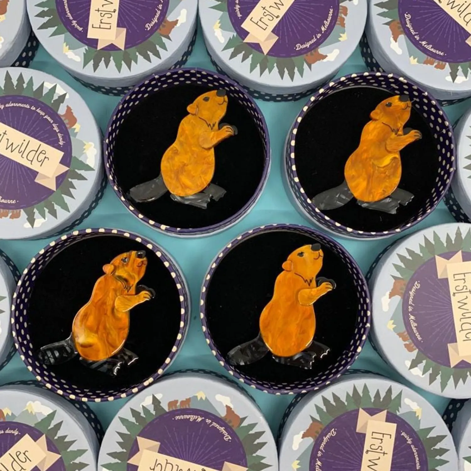 Mr. Beaver'S Bark Brooch^Erstwilder Outlet