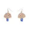 Mushroom Textured Resin Drop Earrings - Blue^Erstwilder Outlet
