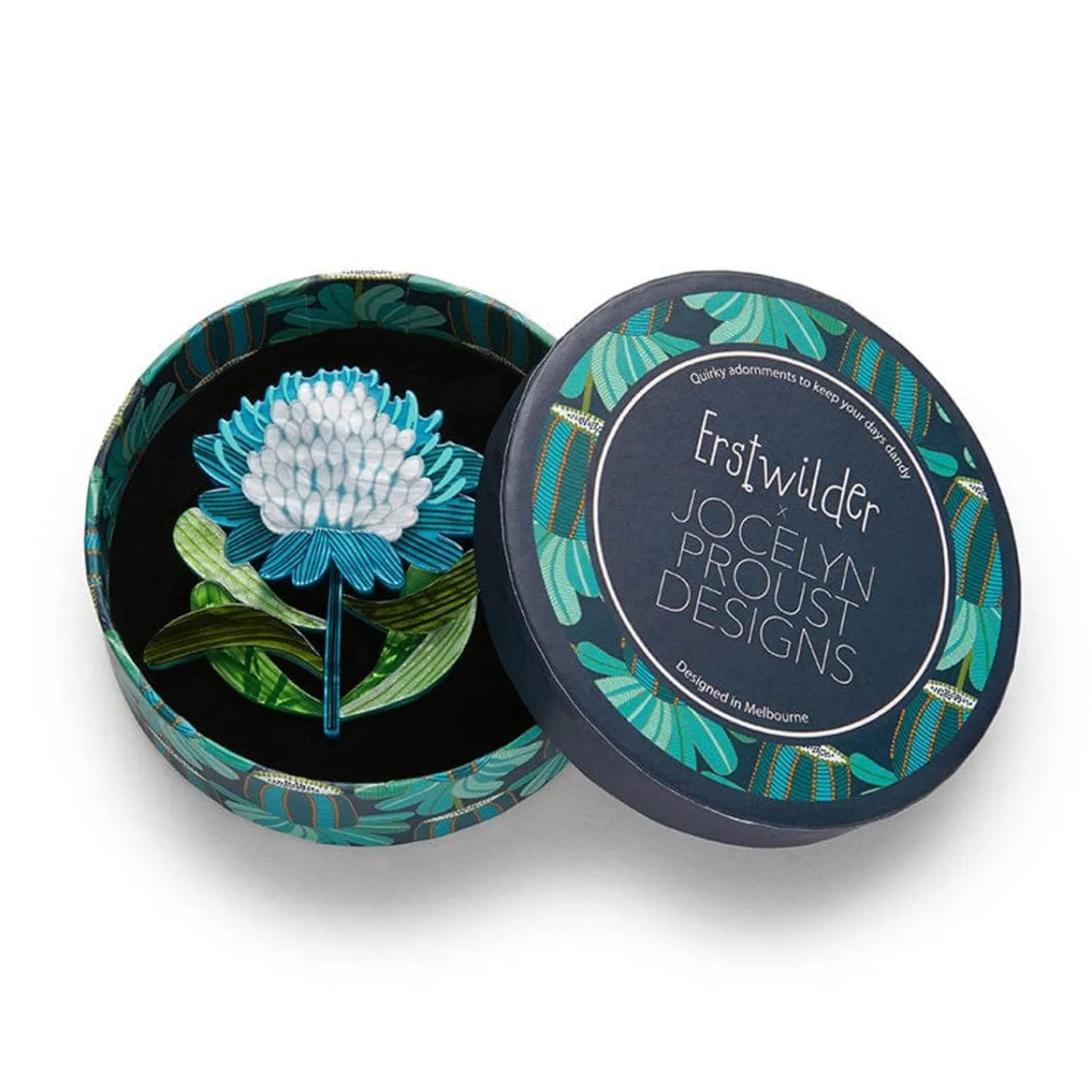 Mythical Blue Waratah Brooch^Erstwilder Clearance
