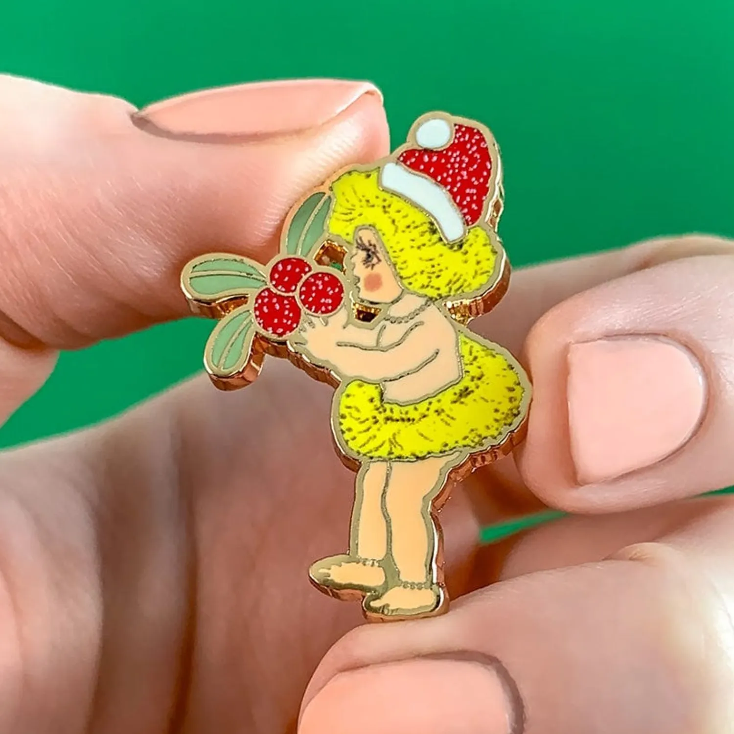 Native Berries Christmas Enamel Pin^Erstwilder Hot