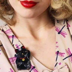 Neko The Beckoner Brooch^Erstwilder New