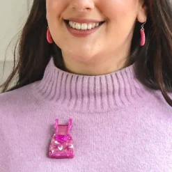 No Strings Attached Brooch - Pink^Erstwilder Clearance