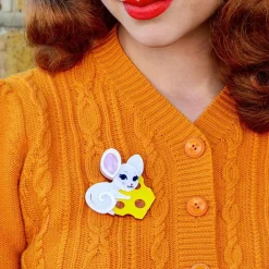 Not Even A Mouse Brooch^Erstwilder New