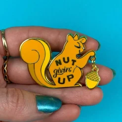 Nut Givin' Up Enamel Pin^Erstwilder Discount