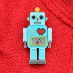 Nuts And Bolts Robot Brooch^Erstwilder Hot