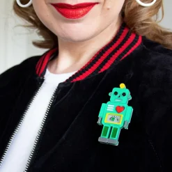 Nuts And Bolts Robot Brooch^Erstwilder Best