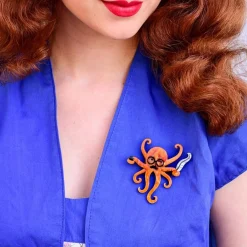 Octavious The Octo-Scribe Brooch^Erstwilder Outlet