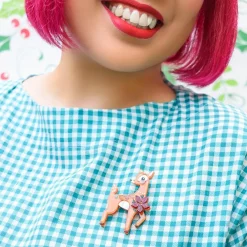 On Dasher! Brooch^Erstwilder Clearance