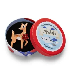 On Dasher! Brooch^Erstwilder Clearance