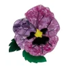 On Sleeping Eyelids Pansy Brooch^Erstwilder Hot