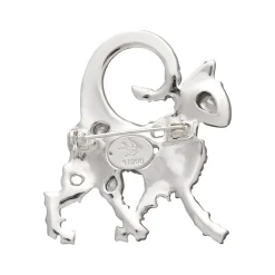 On The Prowl Cat Stone Set Crystal Brooch^Erstwilder Sale
