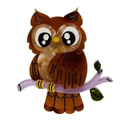 Owl Eyes On You Brooch^Erstwilder Clearance