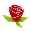 Painted Rose Brooch^Erstwilder Sale