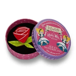 Painted Rose Brooch^Erstwilder Sale