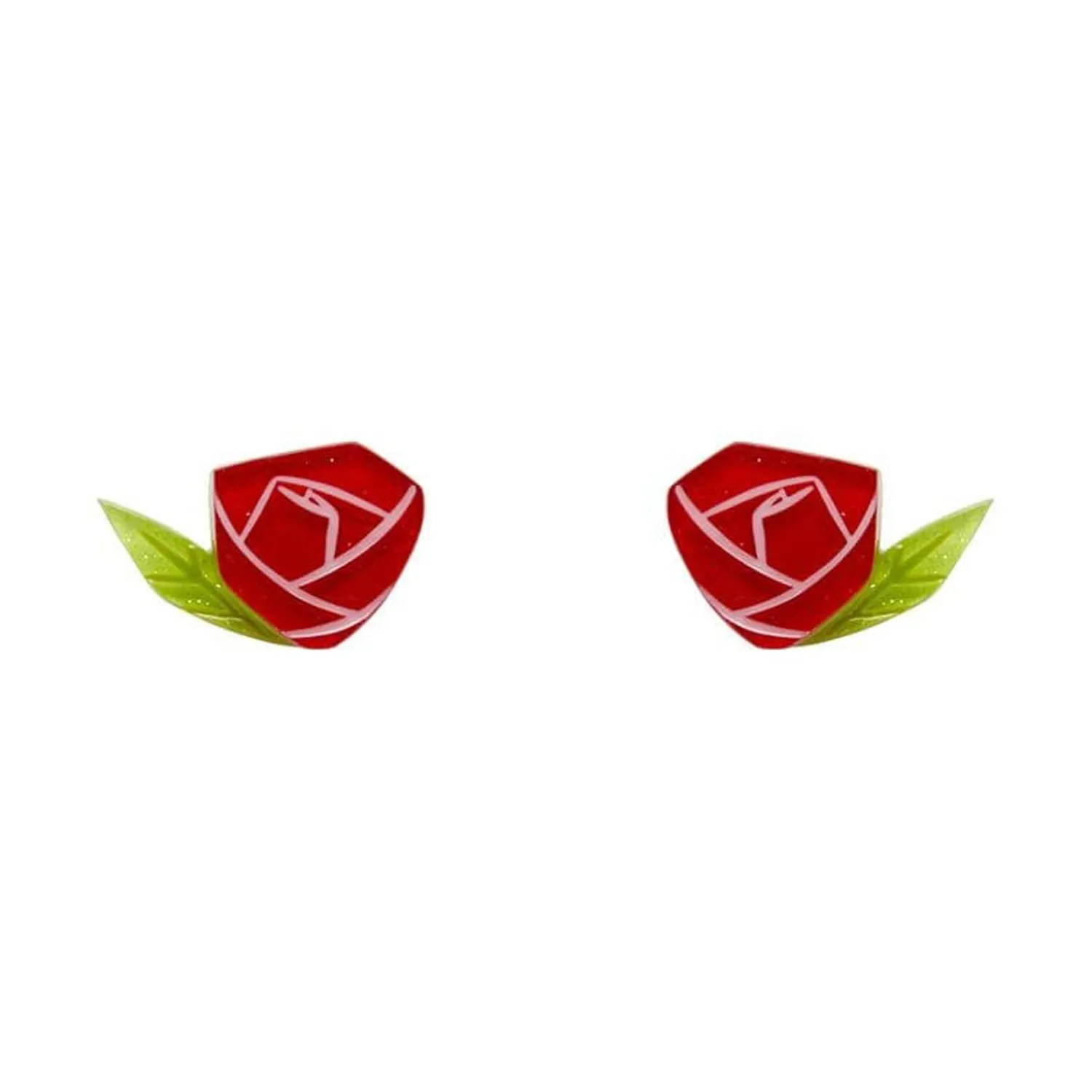 Painted Rose Earrings^Erstwilder Outlet