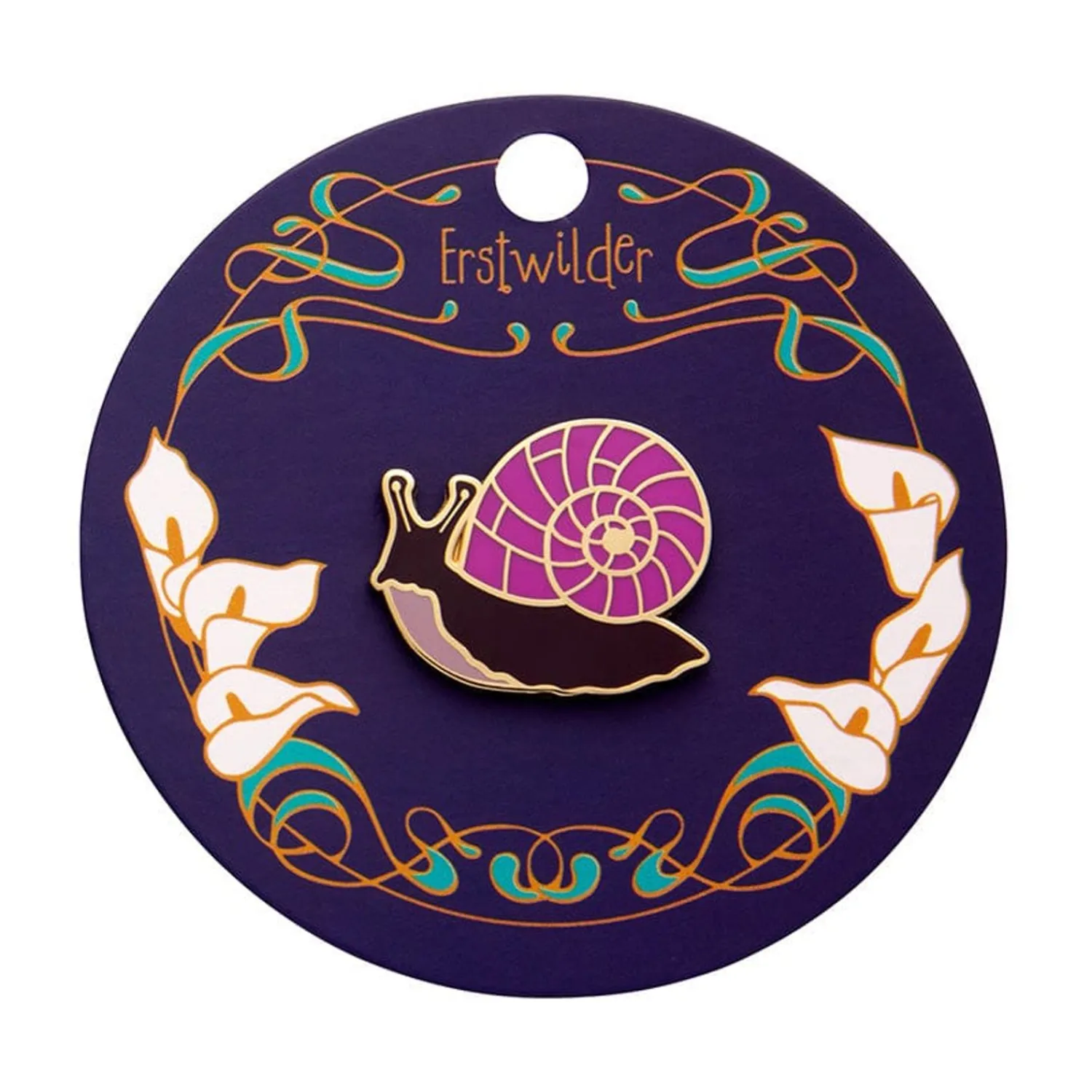 Painted Shell Enamel Pin^Erstwilder Clearance