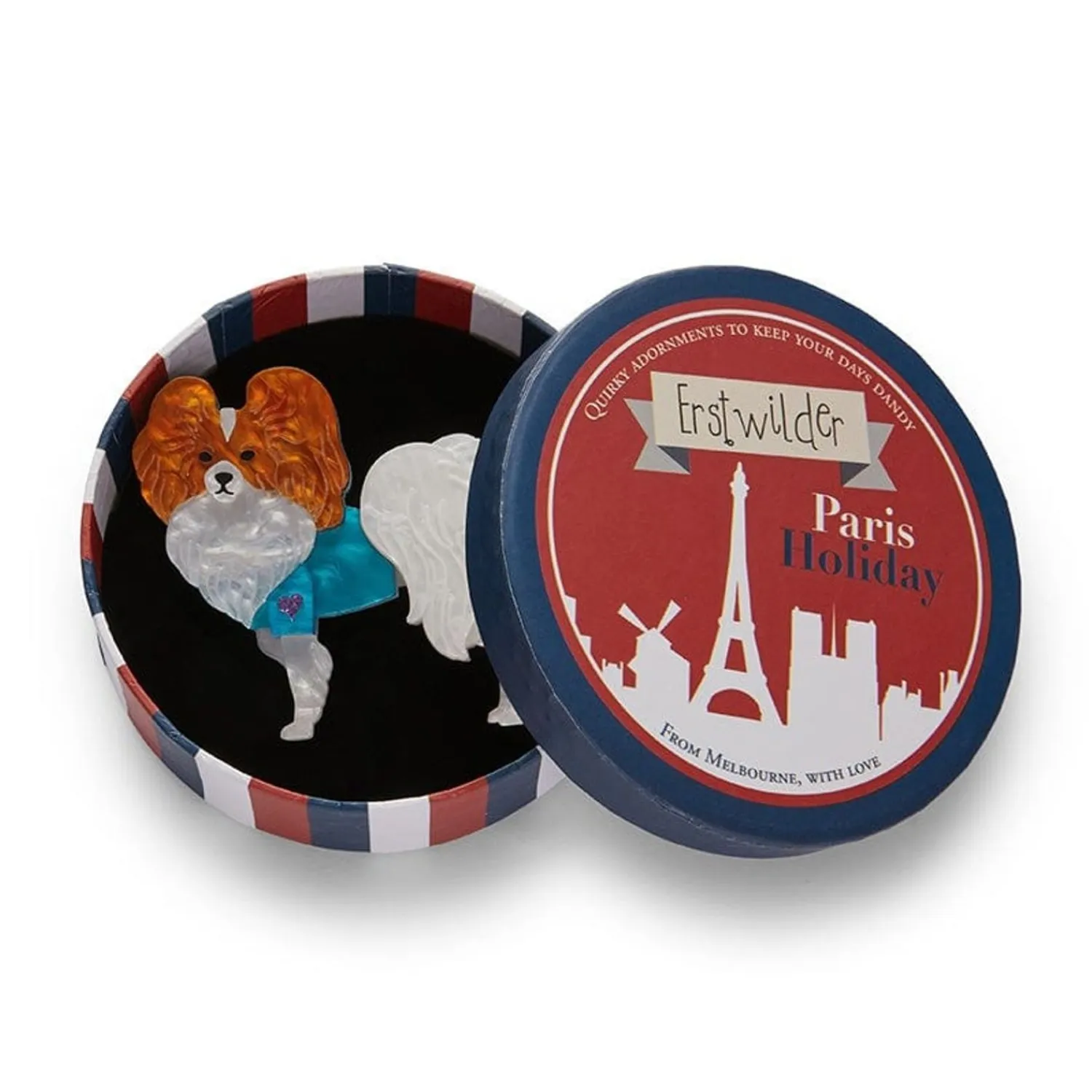 Papillon En Bleu Brooch^Erstwilder Outlet