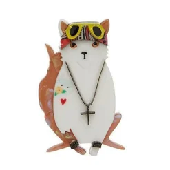 Paradise City Cat Brooch^Erstwilder