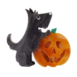 Patch The Pumpkin Pup Brooch^Erstwilder Best