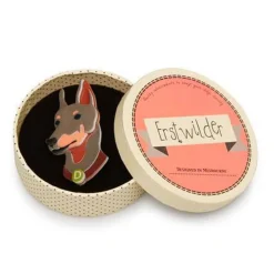 Patrick Pinscher Dog Brooch^Erstwilder Hot