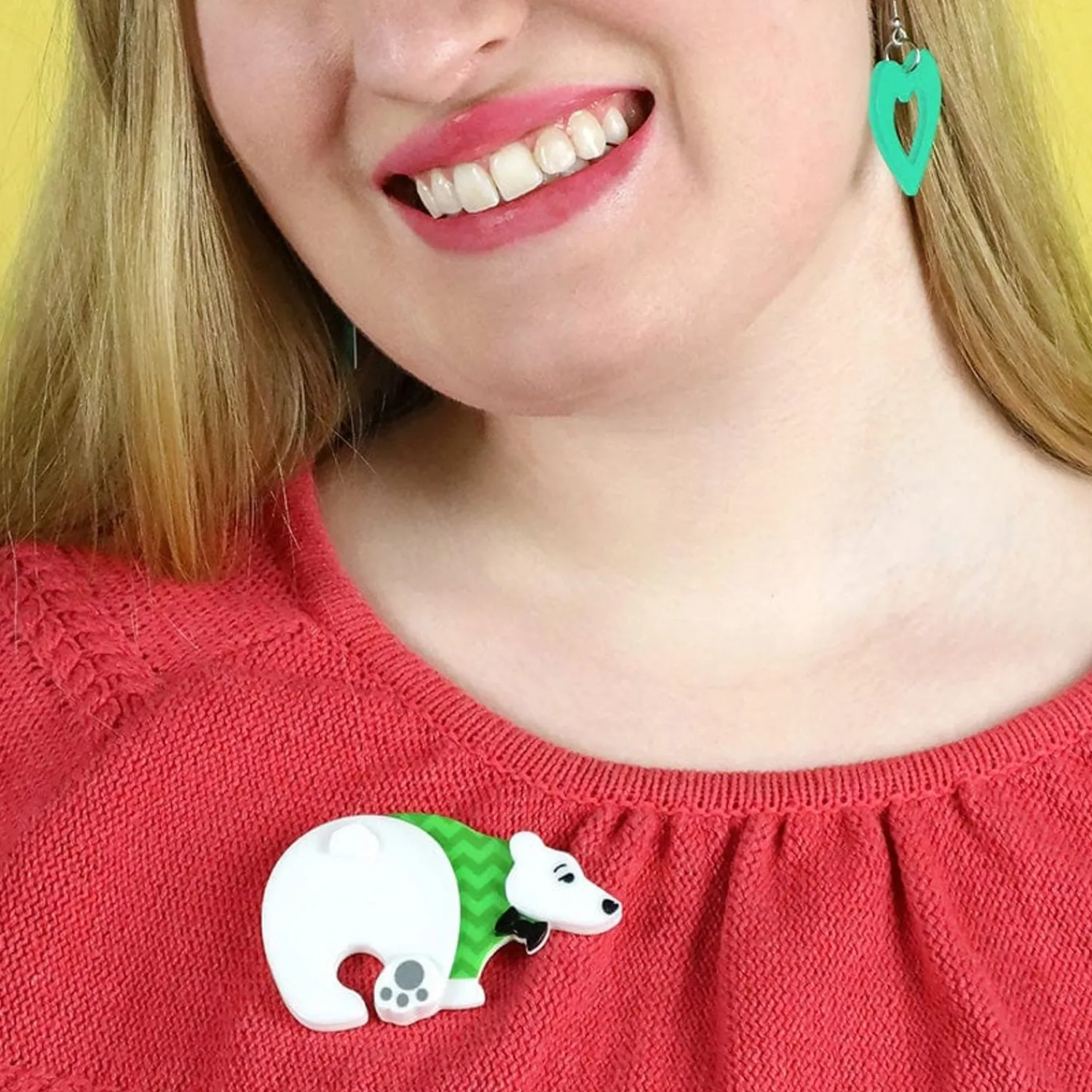 Paulo The Polar Bear Brooch^Erstwilder Hot