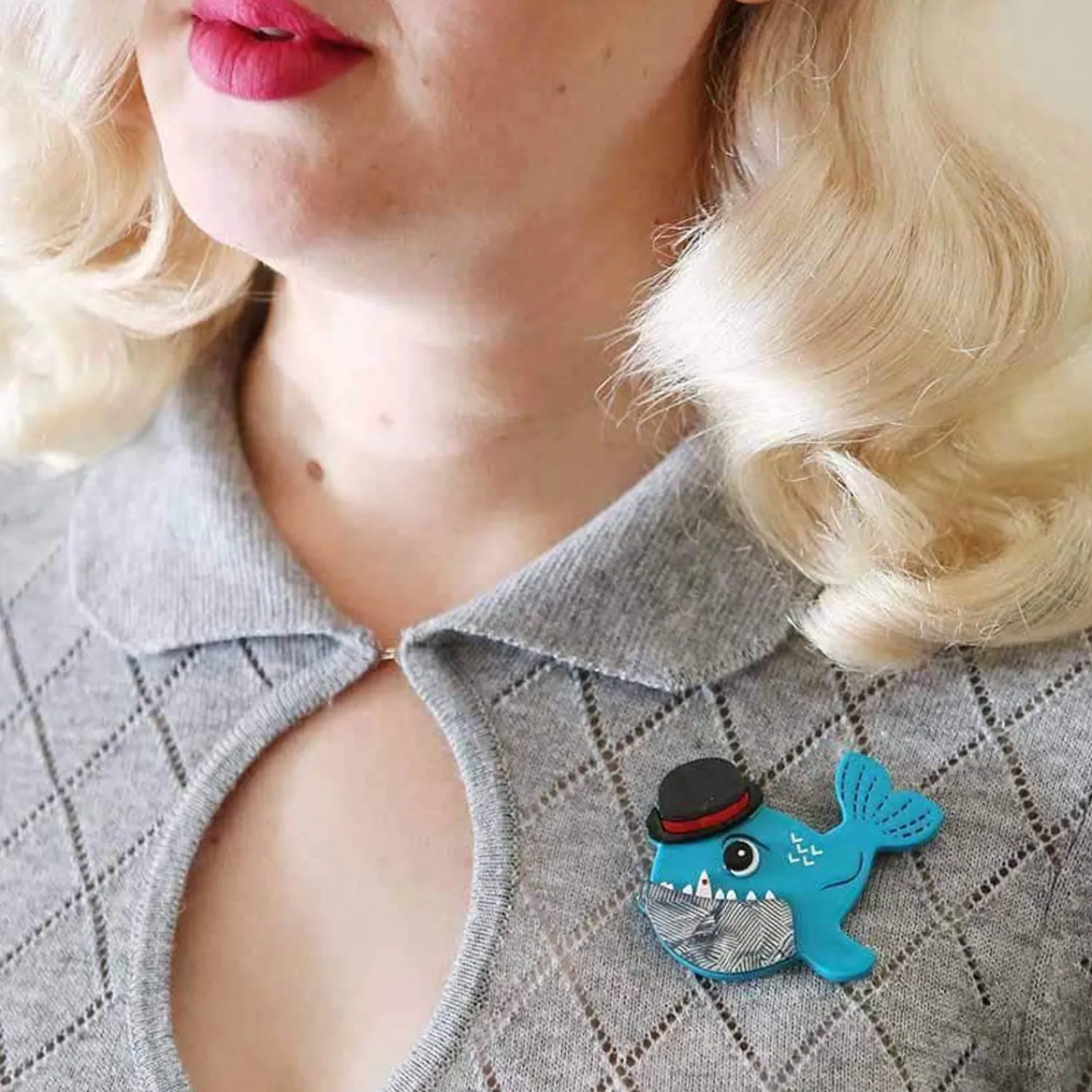 Pedro The Piranha Brooch^Erstwilder Online