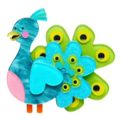 Percy The Peacock Brooch^Erstwilder Clearance
